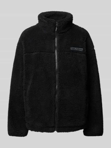 Sherpa jacket met labelpatch