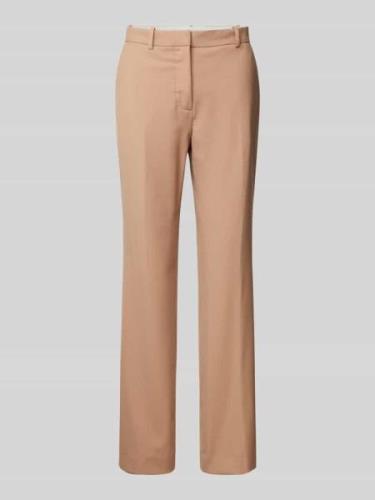 Straight leg pantalon met achterzakken