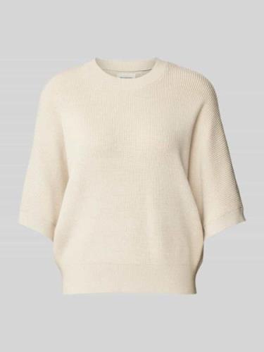 Gebreide pullover met 1/2-mouwen, model 'Amari Rachelle'