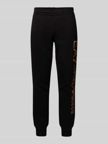 Regular fit sweatpants met elastische band