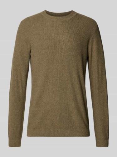 Gebreide pullover met ribboorden, model 'LUCAS'