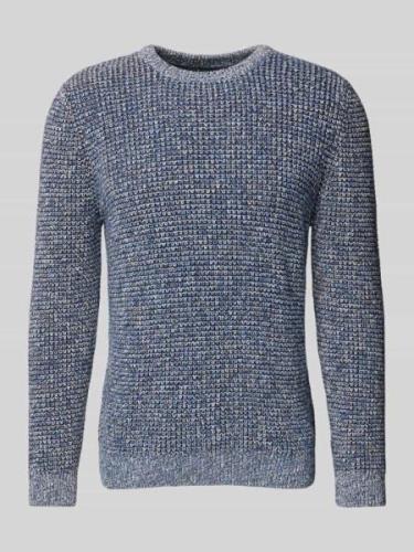 Gebreide pullover met ribboorden