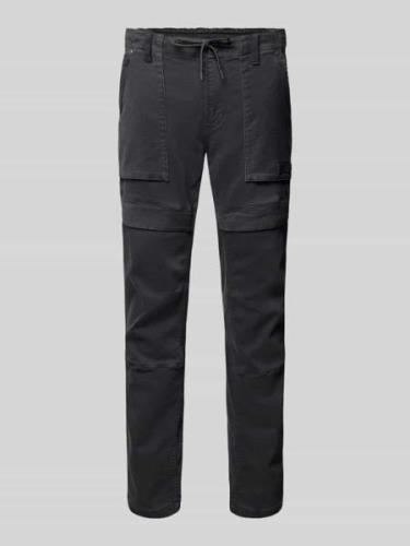 Slim fit cargobroek met labeldetail, model 'FLIGHTRIDER'