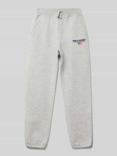 Sweatpants met labelstitching