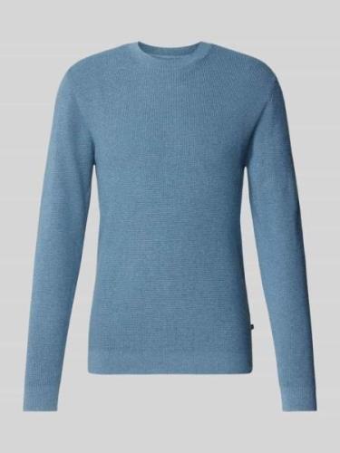 Gebreide pullover met ronde hals, model 'lagoon'