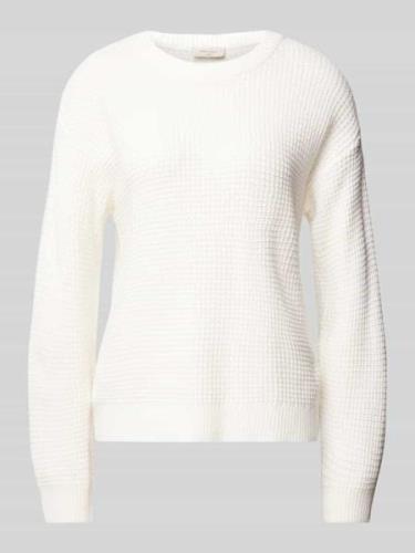 Gebreide pullover met structuurmotief, model 'Cotla'