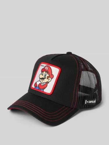 Trucker-pet met motiefpatch, model 'casquette'