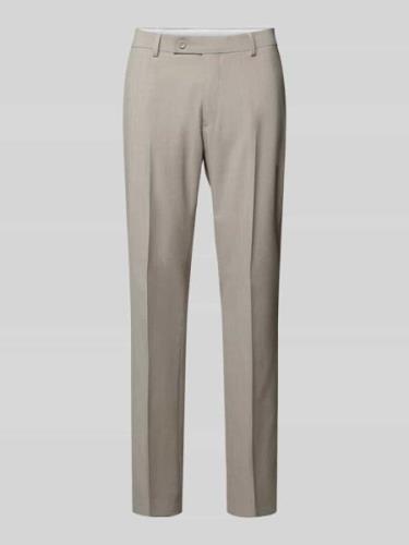 Slim fit pantalon met persplooien