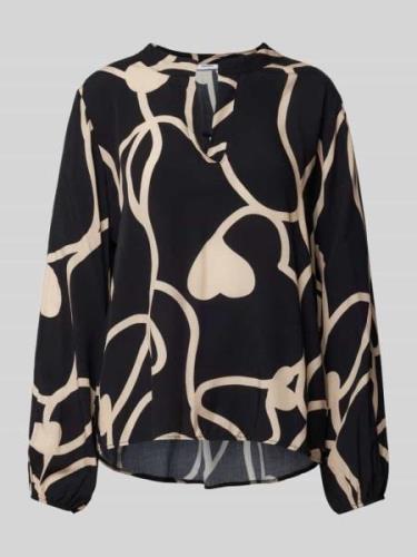 Blouseshirt met V-hals