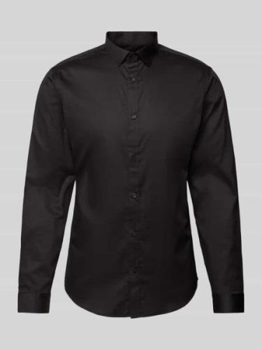 Slim fit vrijetijdsoverhemd met kentkraag, model 'CARDIFF'