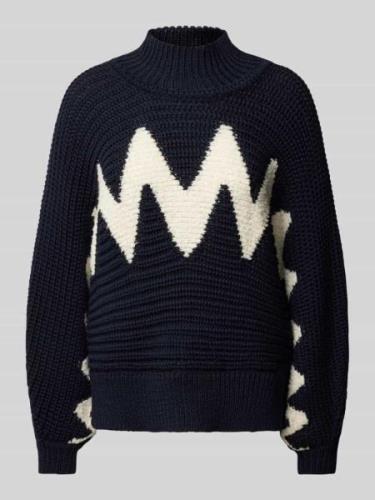 Gebreide pullover met opstaande kraag, model 'JINIE'