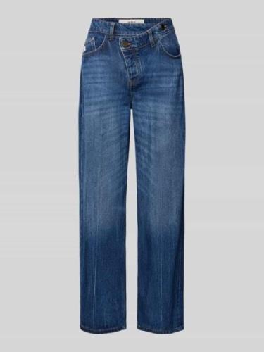 Cross fit jeans met asymmetrische sluiting, model 'C7'