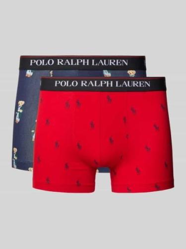 Boxershort met label in band in een set van 2 stuks