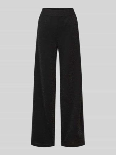 Wide fit stoffen broek met elastische band