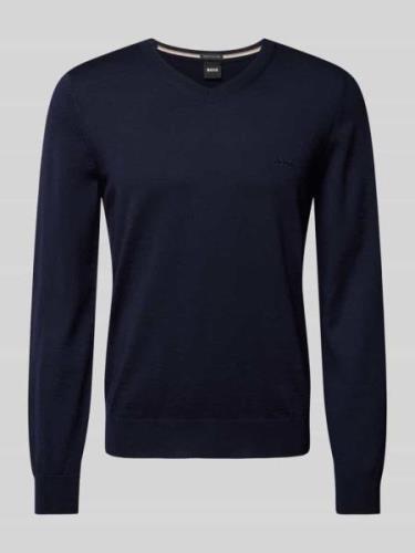 Gebreide pullover van scheerwol, model 'Baram'