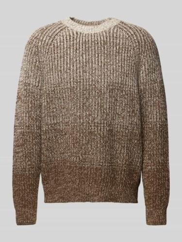 Gebreide pullover met ronde hals, model 'Ezrano'