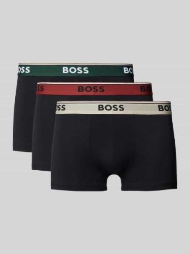 Boxershort met label in band in een set van 3 stuks, model 'Power'