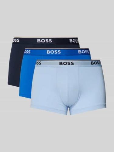 Boxershort met elastische band met logo in een set van 3 stuks