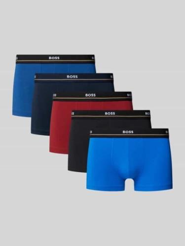 Boxershort met label in band in een set van 5 stuks, model 'Essential'