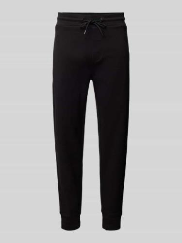 Slim fit sweatpants met structuurmotief, model 'Lamont'