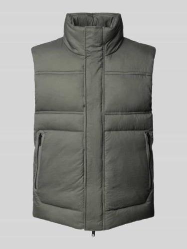 Gilet met opstaande kraag, model 'Odaini'