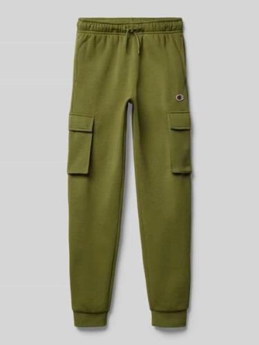 Regular fit sweatpants met logostitching