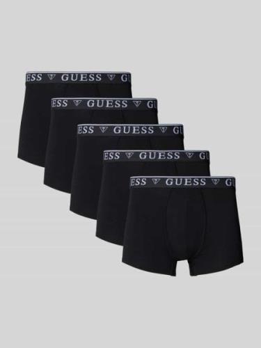 Boxershort met label in band in een set van 5 stuks