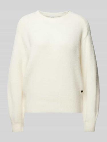 Gebreide pullover met ronde hals, model 'IRMA'