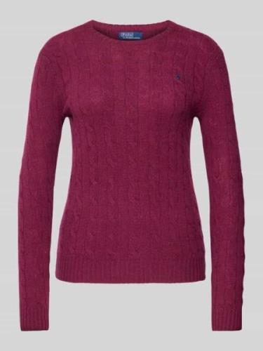 Pullover met kabelpatroon, model 'JULIANNA'