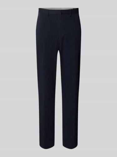 Straight fit pantalon met riemlussen