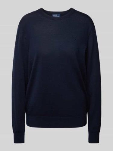 Gebreide pullover met ribboorden