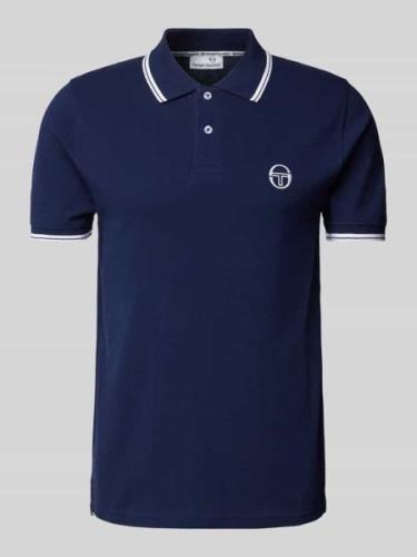 Regular fit poloshirt met logostitching, model 'SERGIO'