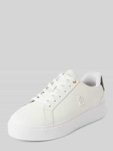 Sneakers met labeldetail