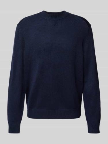 Gebreide pullover met ribboorden