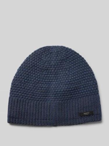 Beanie met labeldetail, model 'NOAR'