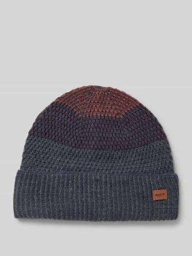 Beanie met labelbadge, model 'MIGUEN'