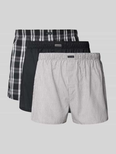 Boxershort met labeldetail in een set van 3 stuks