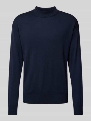 Gebreide pullover met opstaande kraag, model 'CORE'