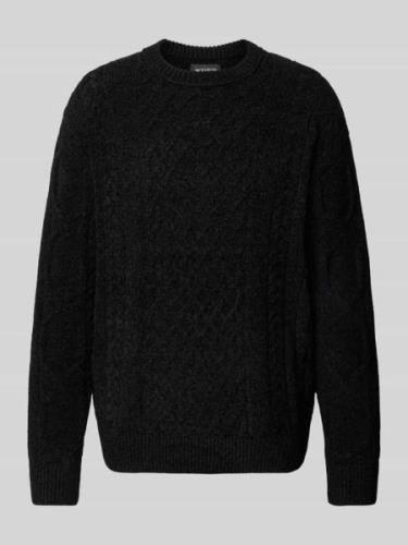 Gebreide pullover met ronde hals