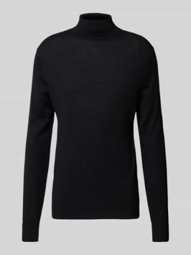 Gebreide pullover van lanawol, model 'TRAY'