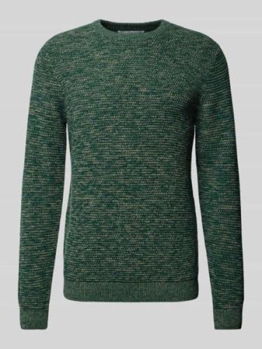 Gebreide pullover met ronde hals, model 'NEWVINCEBUBBL'