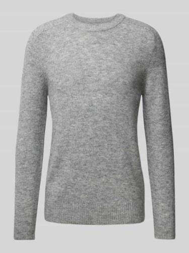 Gebreide pullover met ronde hals, model 'RAI'