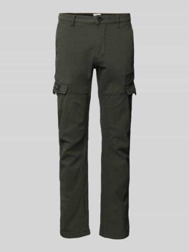 Slim fit cargobroek met steekzakken