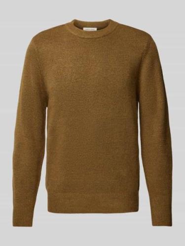 Gebreide pullover met ribboorden, model 'Karl'