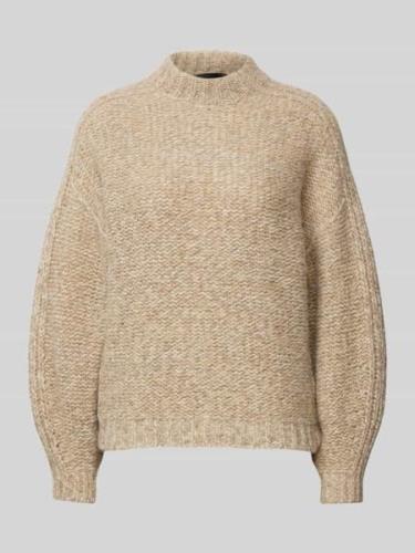 Gebreide pullover met opstaande kraag, model 'RAMEA'