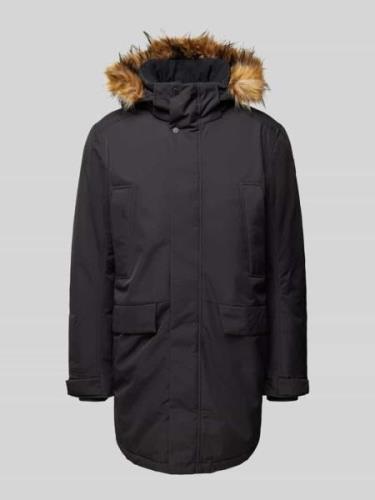 Parka met imitatiebont, model 'ALAMOS'