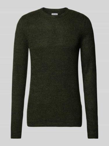 Gebreide pullover met ronde hals, model 'LEWIS'