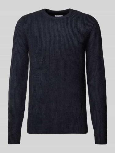 Gebreide pullover met ronde hals, model 'LEWIS'