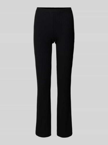 Flared leg legging in riblook, model 'LORRY'