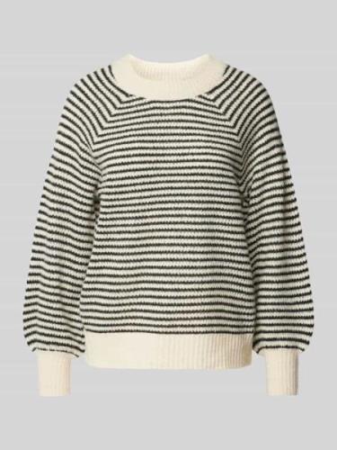 Gebreide pullover met ronde hals, model 'SOFINA'